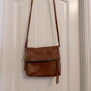 Margot Robbie fold over crossbody purse